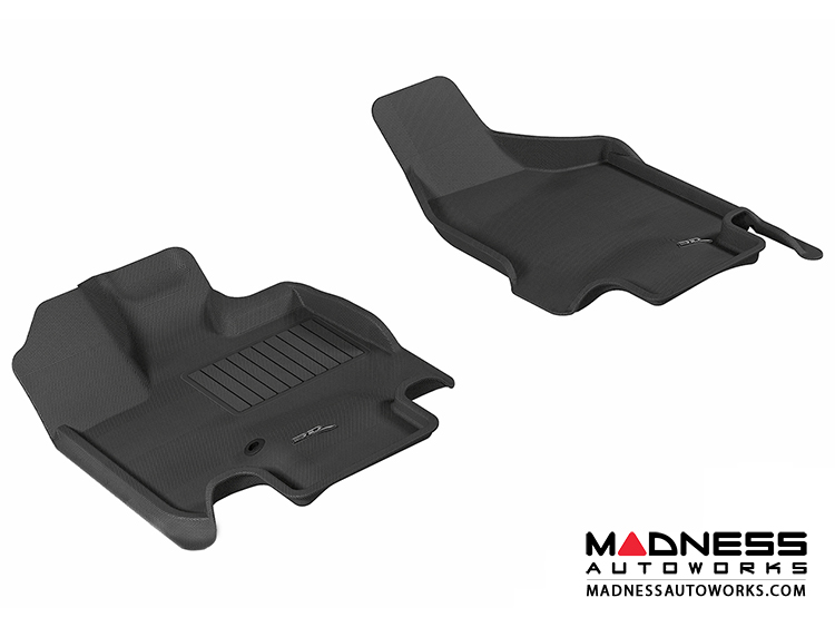 Dodge Grand Caravan Floor Mats (Set of 2) - Front - Black by 3D MAXpider
